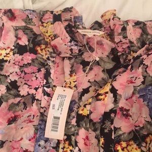 Floral 100% silk blouse